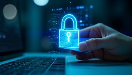 تمثيل مرئي للأمن السيبراني والمدفوعات الإلكترونية